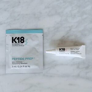 $20 or FREE K18 Molecular Repair Hair Mask + Peptide Prep Detox Shampoo Bundle